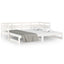 daybed med udtræk 2x(90x200) cm massivt fyrretræ hvid