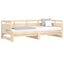 daybed med udtræk 2x(80x200) cm massivt fyrretræ