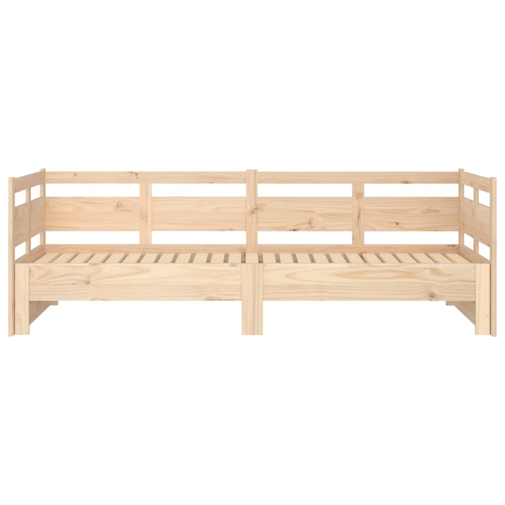 daybed med udtræk 2x(90x190) cm massivt fyrretræ