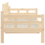 daybed massivt fyrretræ 90x190 cm