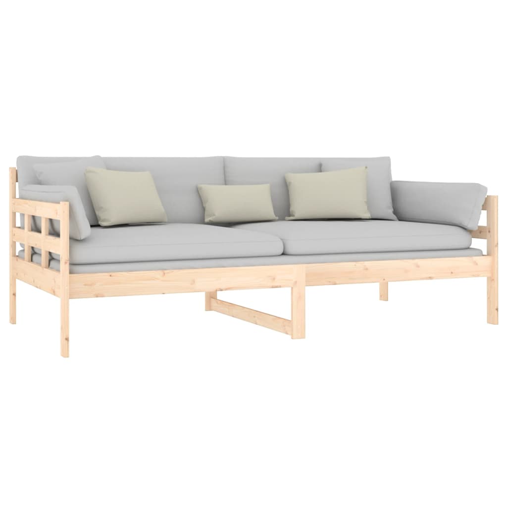 daybed massivt fyrretræ 90x190 cm