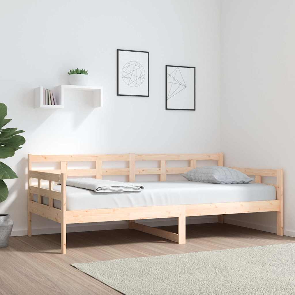 daybed massivt fyrretræ 90x190 cm