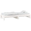 daybed med udtræk 2x(80x200) cm massivt fyrretræ hvid
