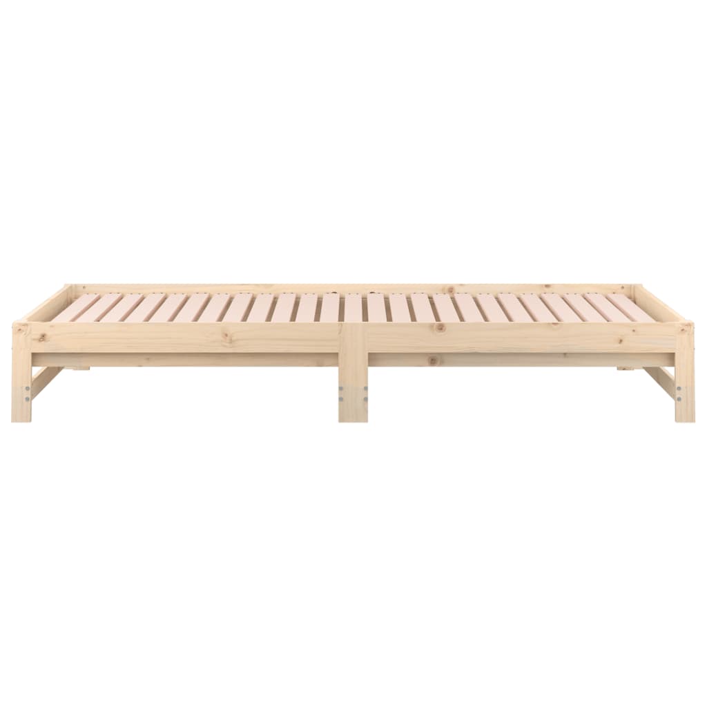 daybed med udtræk 2x(90x190) cm massivt fyrretræ