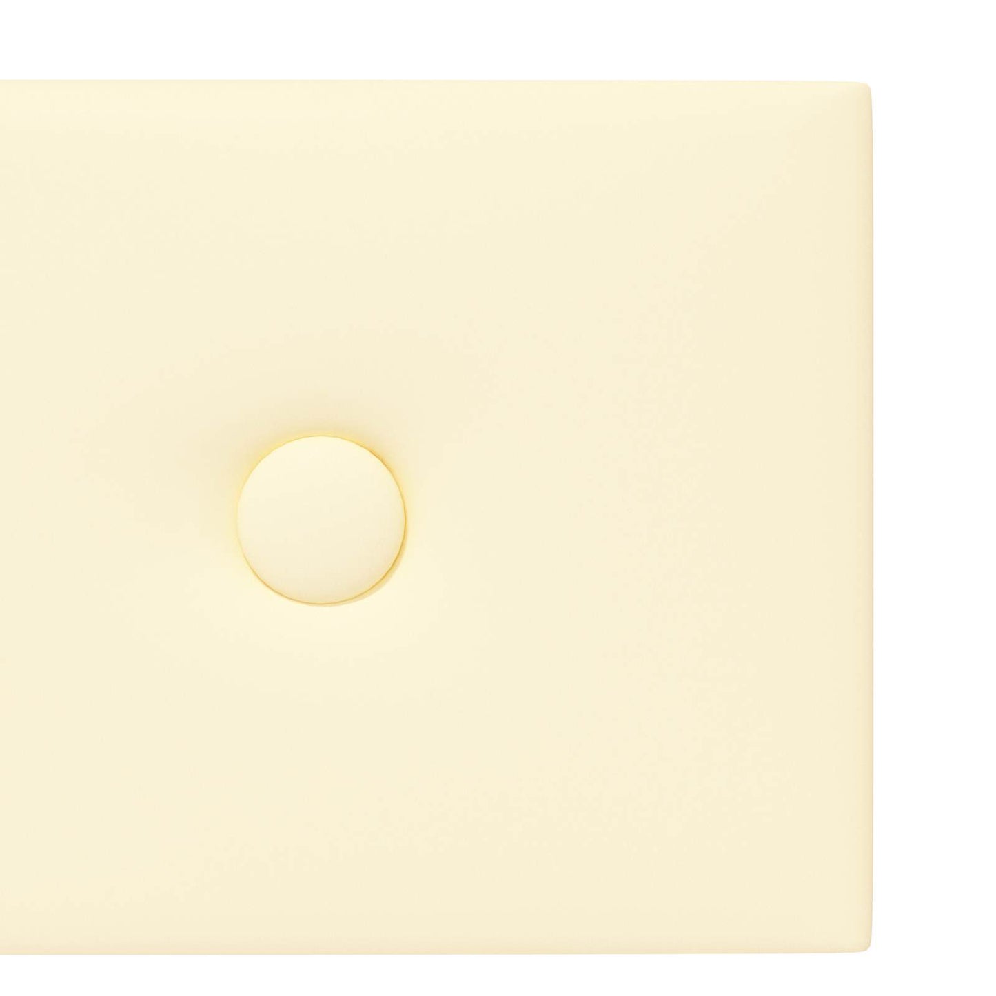 Væghovedgærde 12 stk. Creme Faux læder