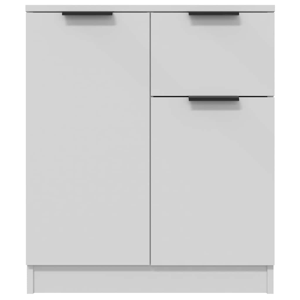 skænk 60x30x70 cm konstrueret træ hvid