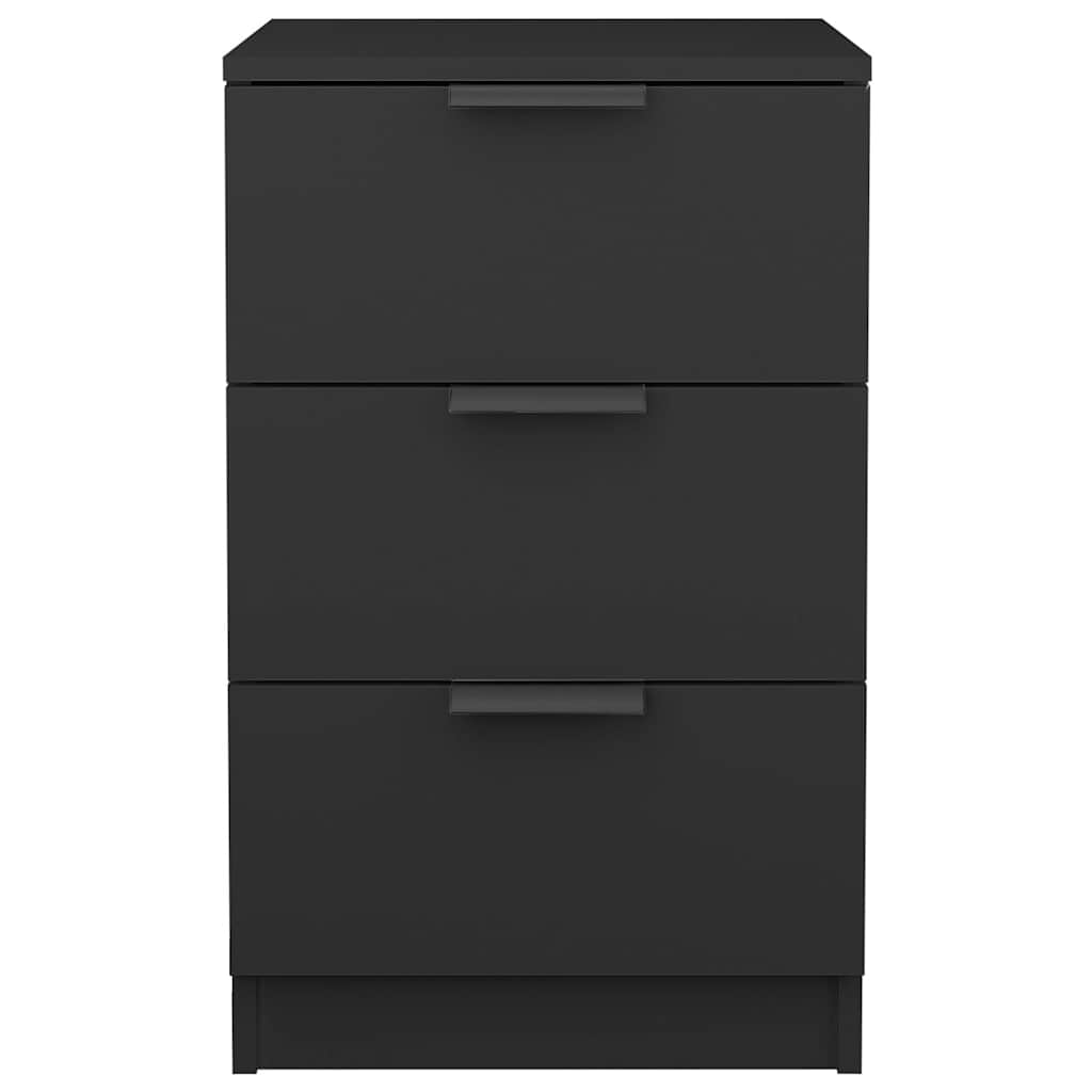 sengeborde 2 stk. 40x36x65 cm sort