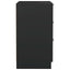 sengeborde 2 stk. 40x36x65 cm sort