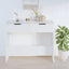 konsolbord 90x36x75 cm konstrueret træ hvid
