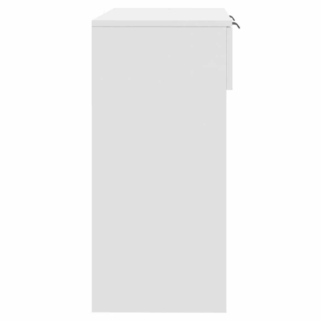 konsolbord 90x36x75 cm konstrueret træ hvid
