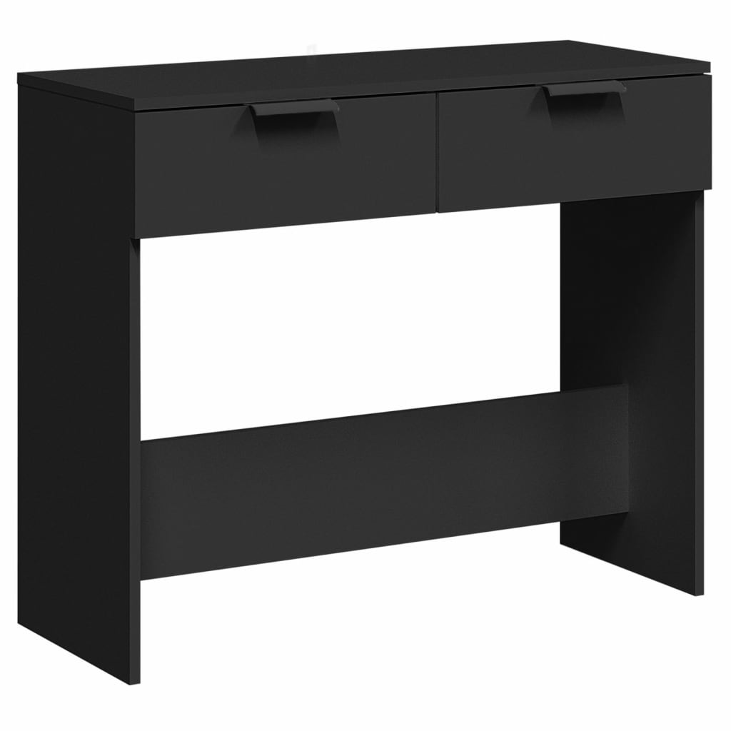 konsolbord 90x36x75 cm konstrueret træ sort