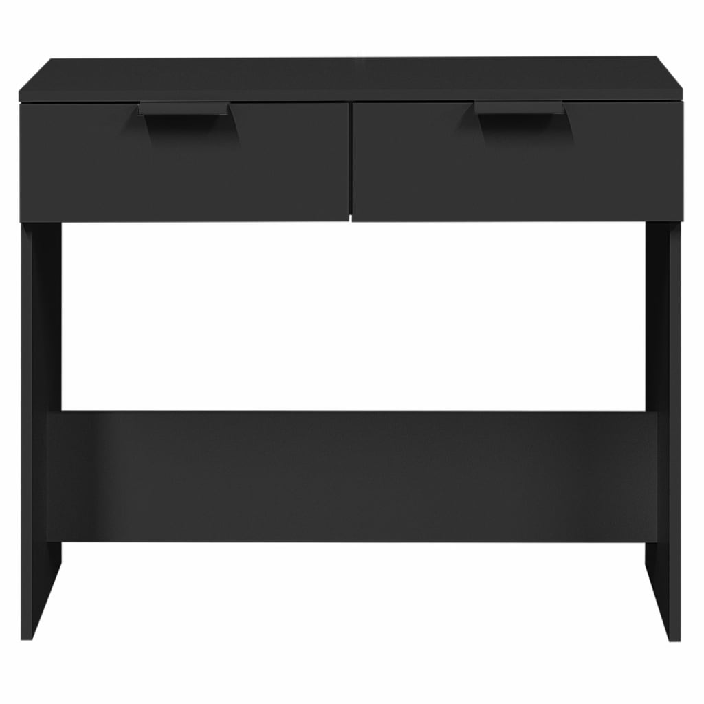 konsolbord 90x36x75 cm konstrueret træ sort