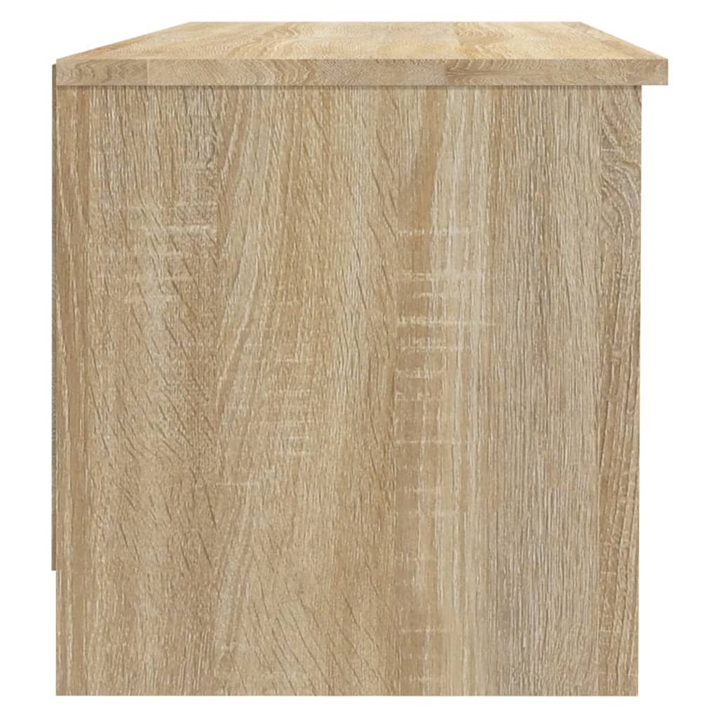 tv-bord 102x35,5x36,5 cm konstrueret træ sonoma-eg