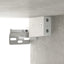 vægskab 68x30x20 cm konstrueret træ betongrå
