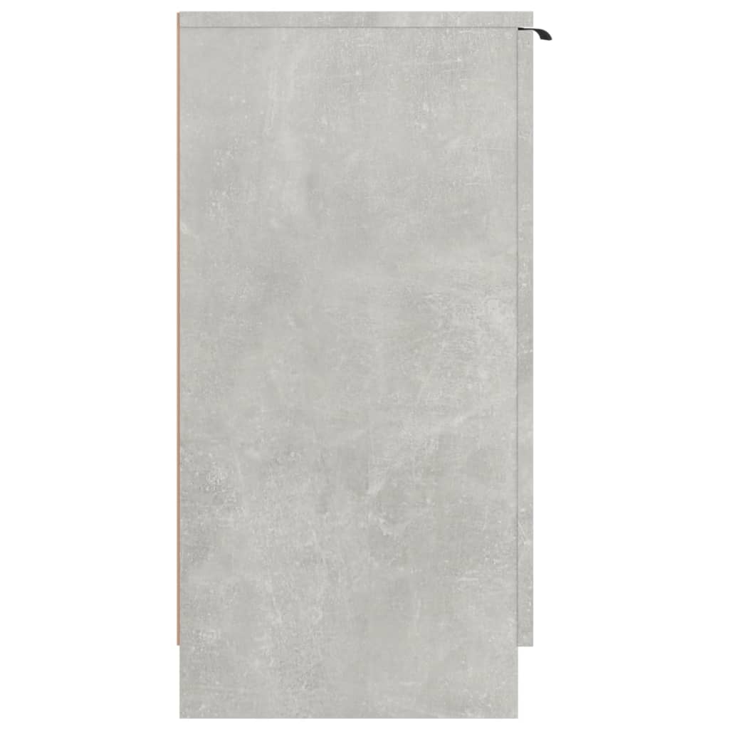 skoskab 59x35x70 cm konstrueret træ betongrå