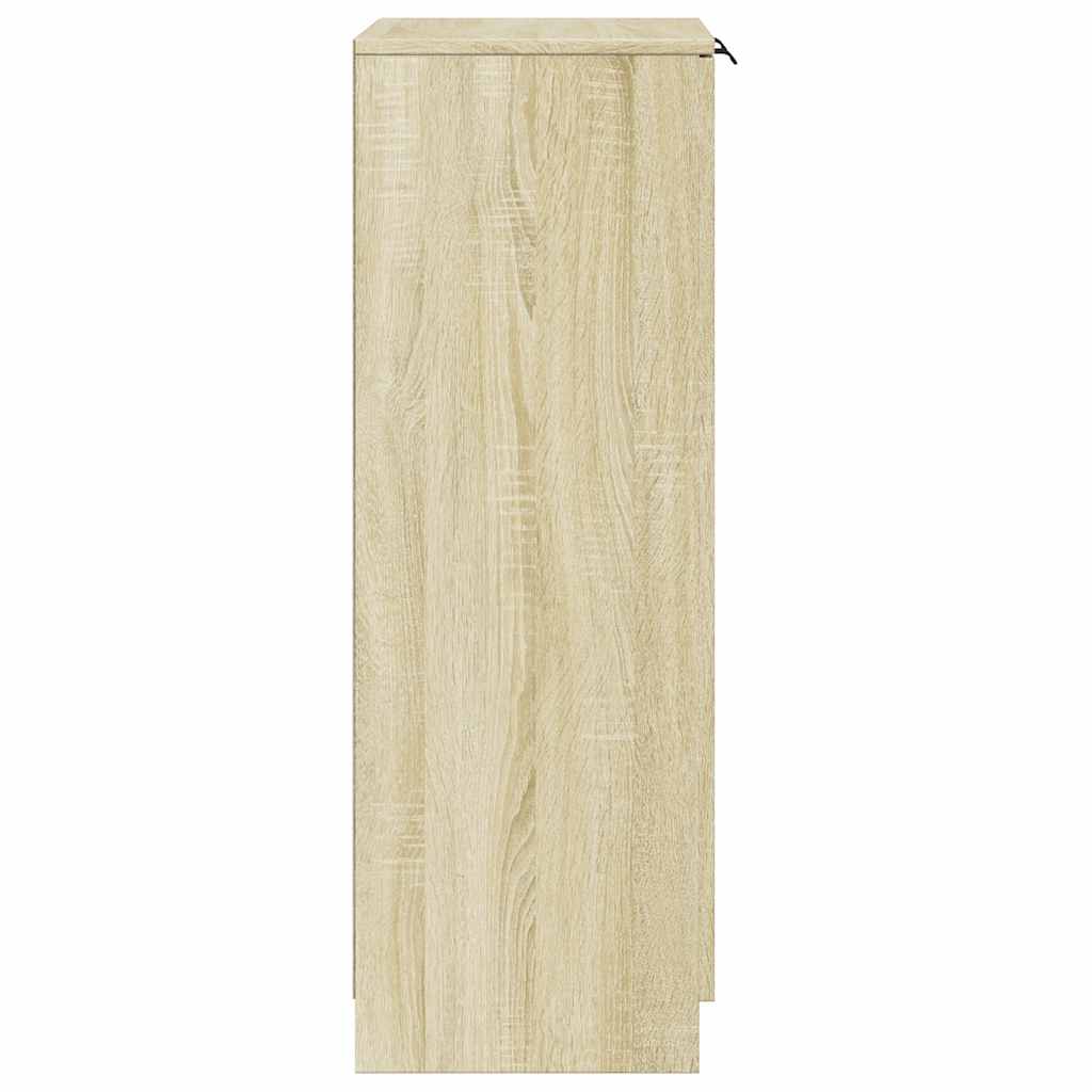 skoskab 59x35x100,5 cm konstrueret træ sonoma-eg
