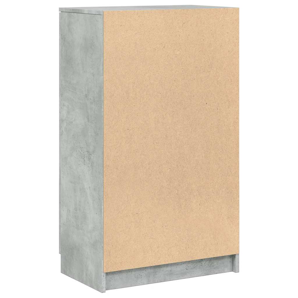 skoskab 59x35x100,5 cm konstrueret træ betongrå