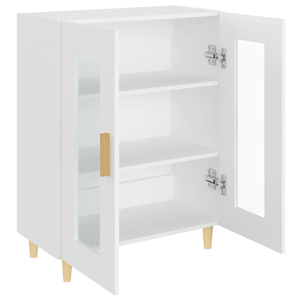skænk 69,5x34x90 cm konstrueret træ hvid