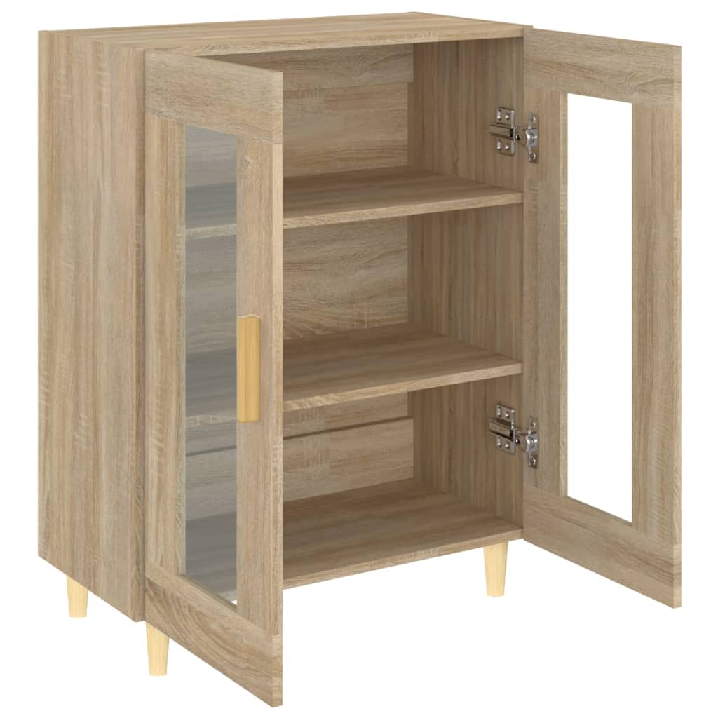 skænk 69,5x34x90 cm konstrueret træ sonoma-eg