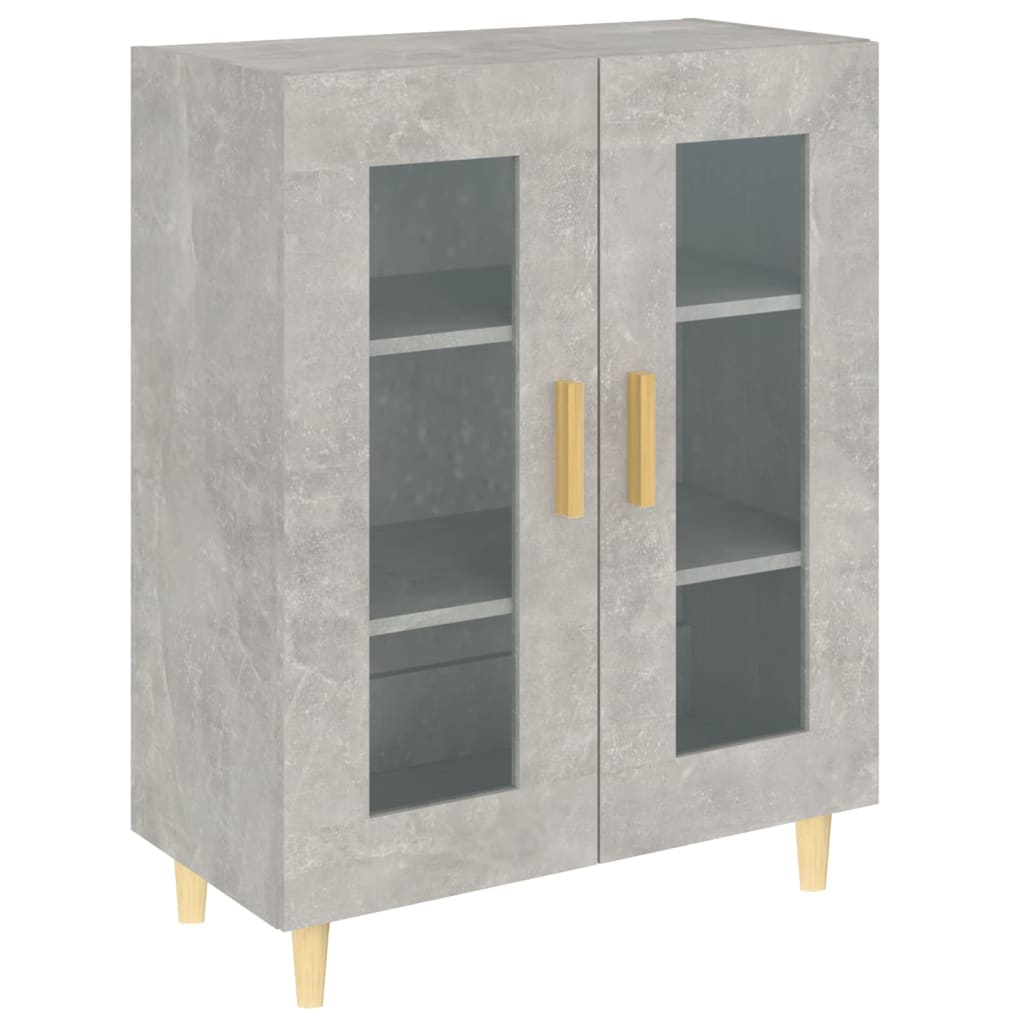 skænk 69,5x34x90 cm konstrueret træ betongrå