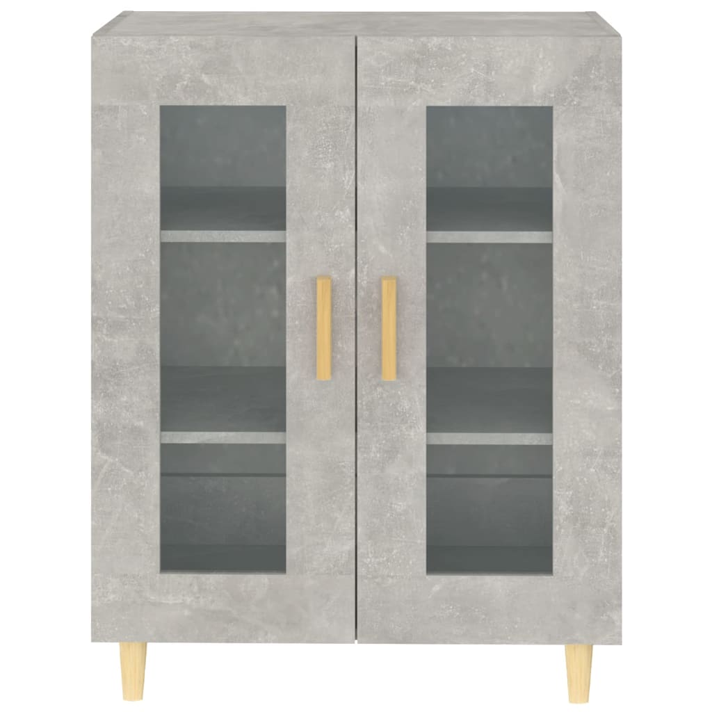 skænk 69,5x34x90 cm konstrueret træ betongrå