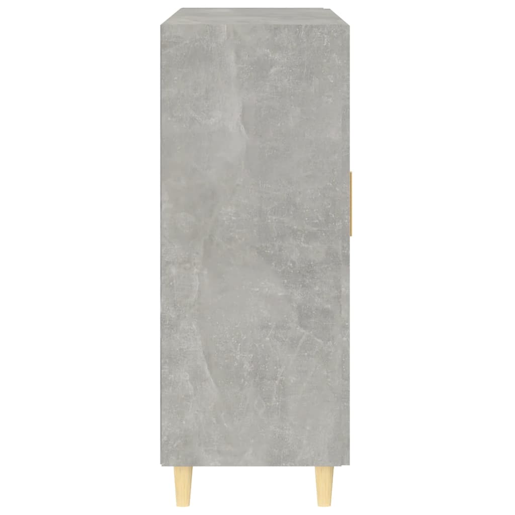 skænk 69,5x34x90 cm konstrueret træ betongrå