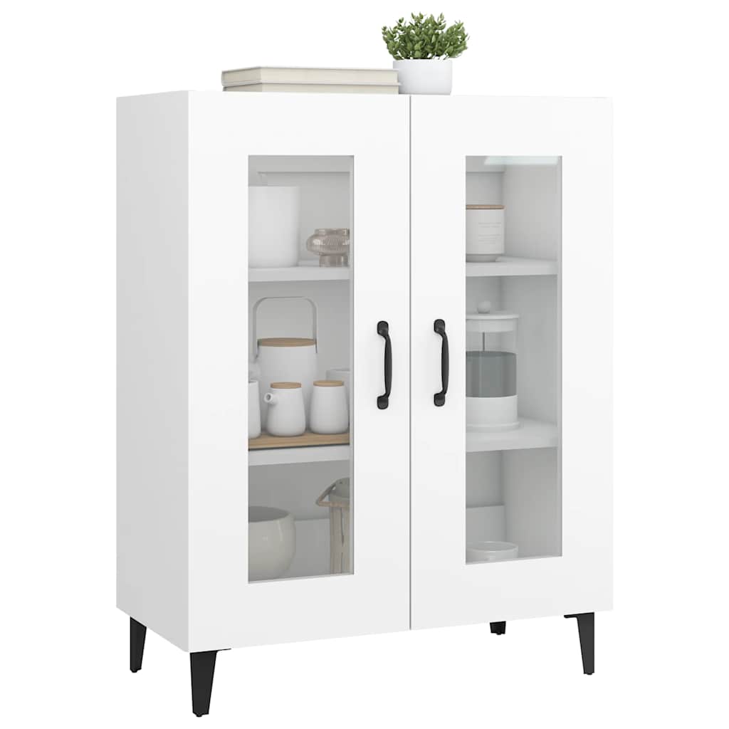 skænk 69,5x34x90 cm konstrueret træ hvid