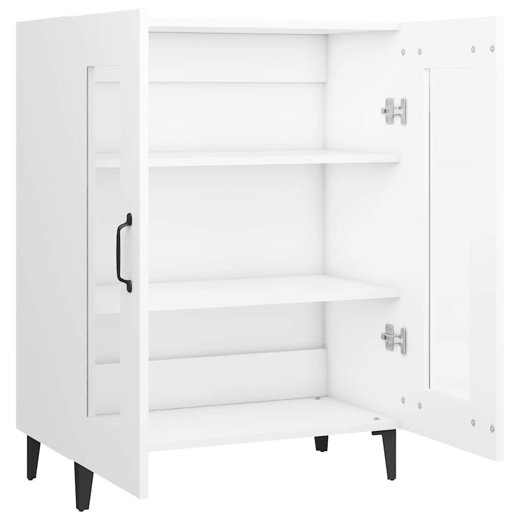 skænk 69,5x34x90 cm konstrueret træ hvid