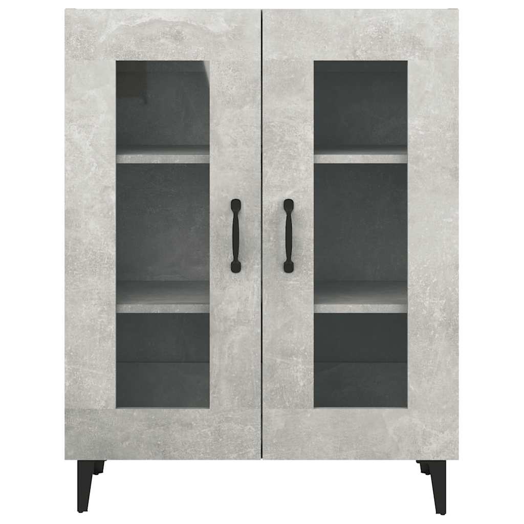 skænk 69,5x34x90 cm konstrueret træ betongrå