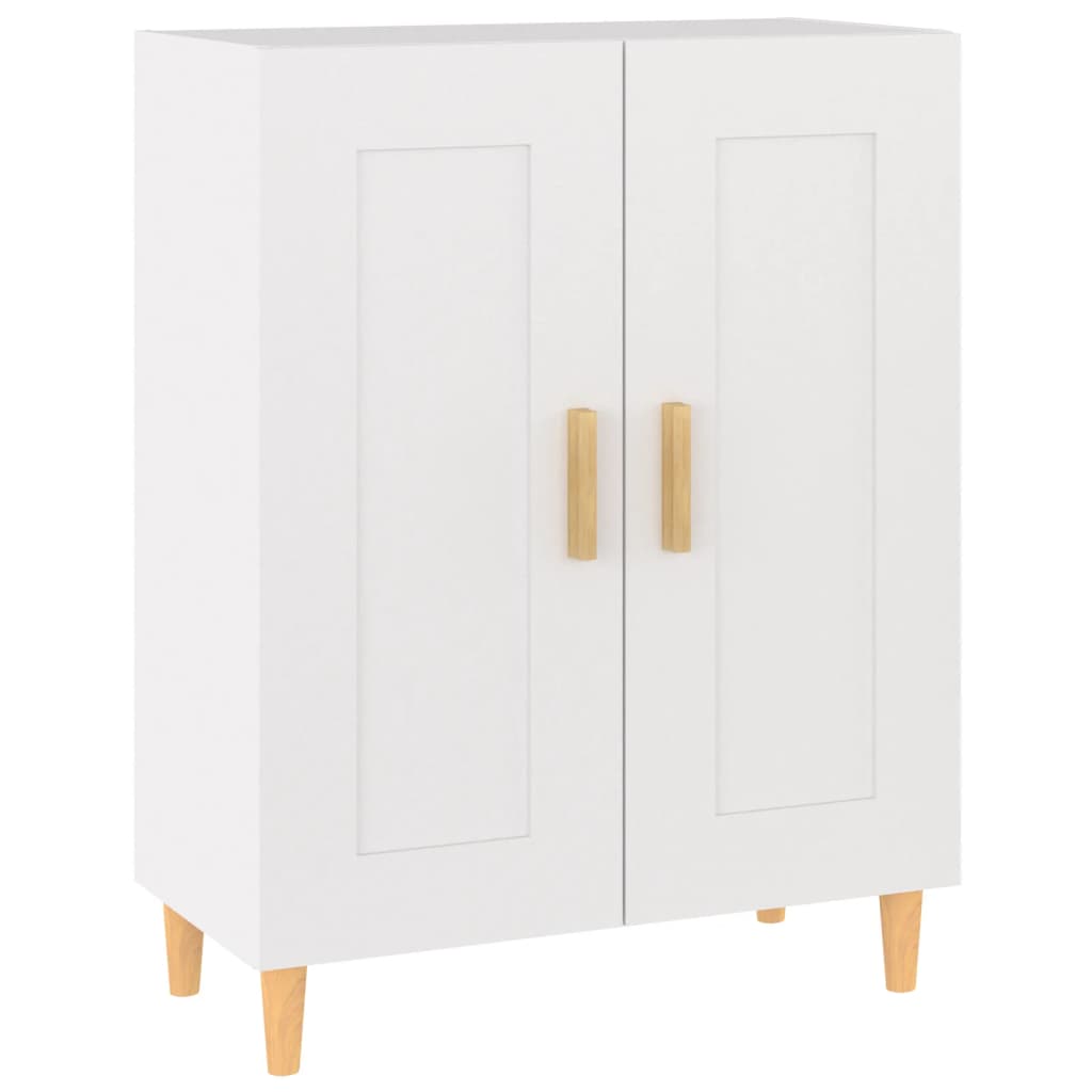 skænk 69,5x34x90 cm konstrueret træ hvid