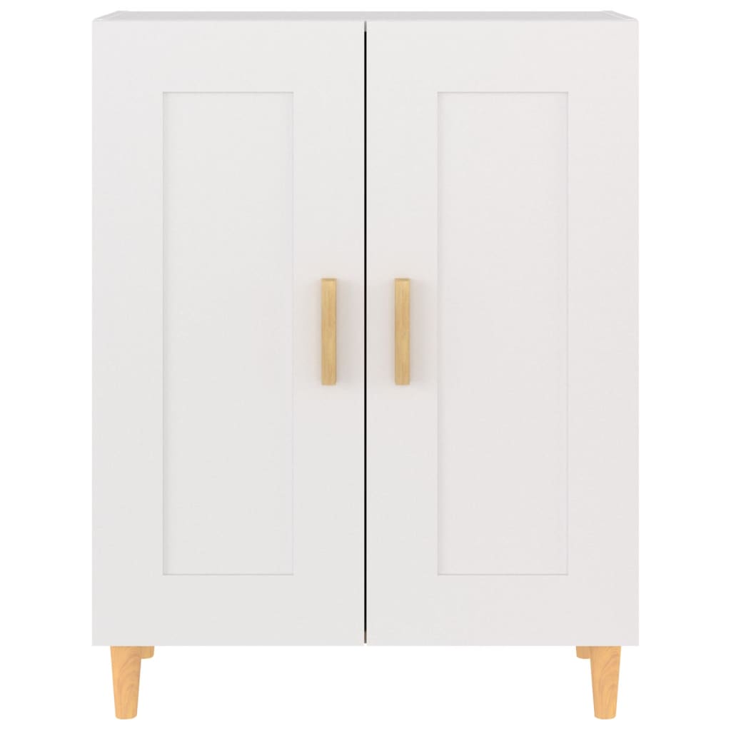 skænk 69,5x34x90 cm konstrueret træ hvid