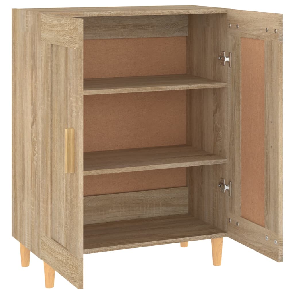 skænk 69,5x34x90 cm konstrueret træ sonoma-eg