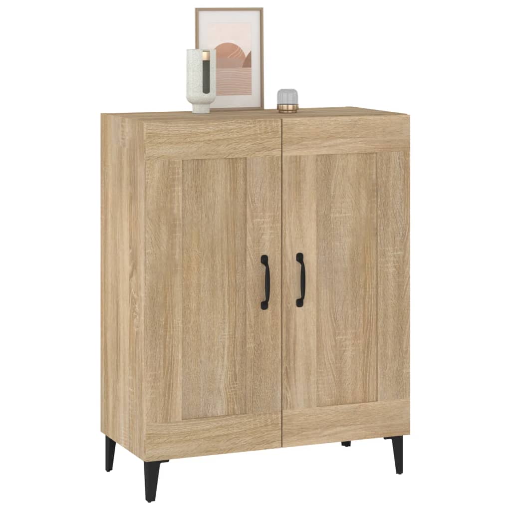 skænk 69,5x34x90 cm konstrueret træ sonoma-eg