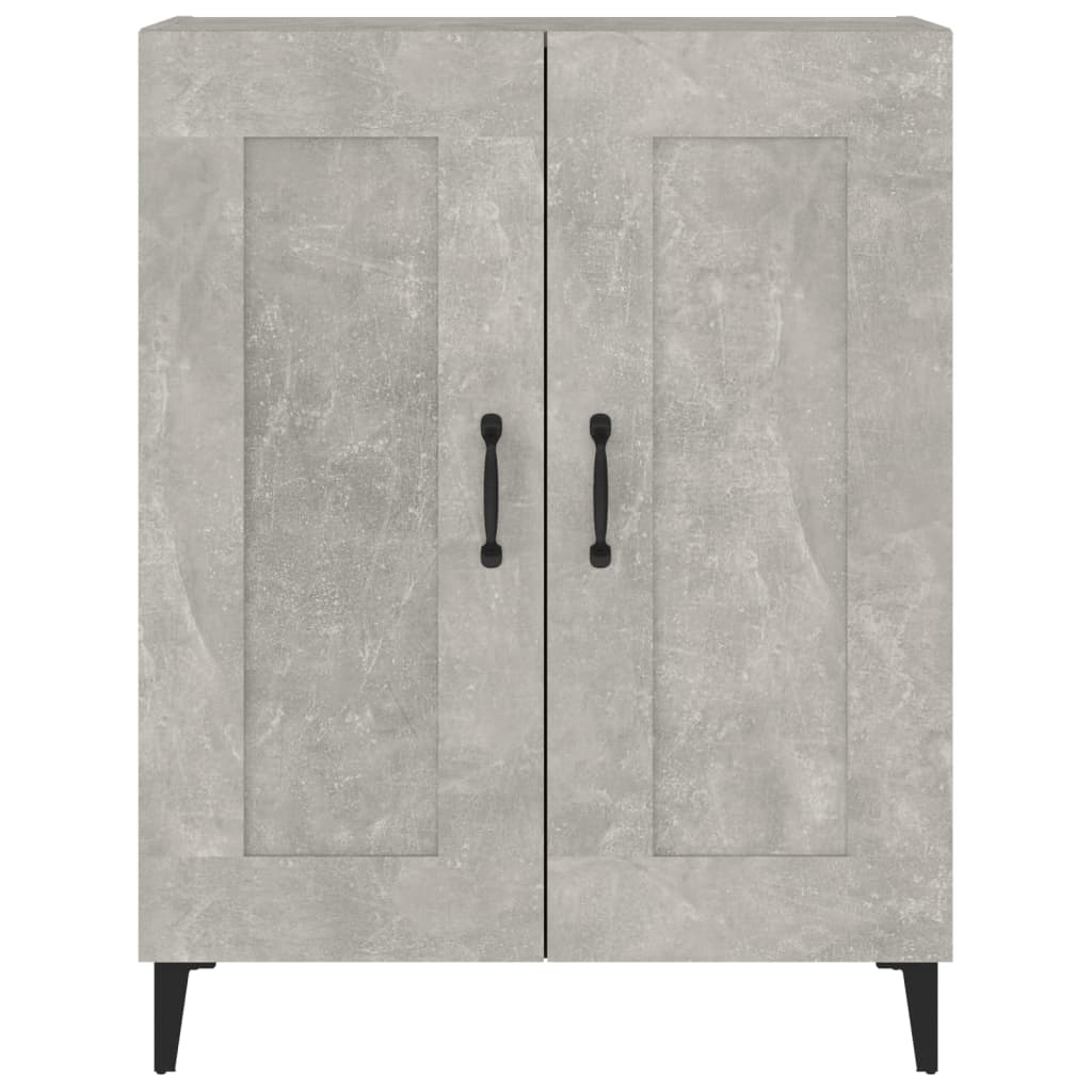 skænk 69,5x34x90 cm konstrueret træ betongrå