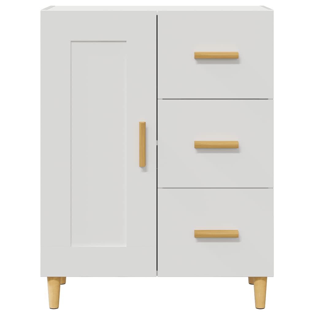 skænk 69,5x34x90 cm konstrueret træ hvid
