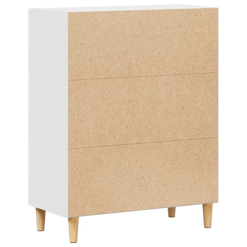 skænk 69,5x34x90 cm konstrueret træ hvid
