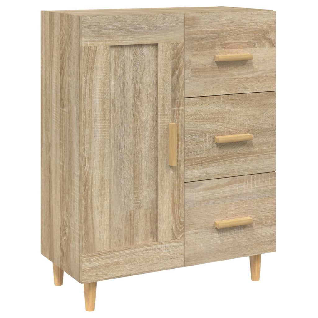 skænk 69,5x34x90 cm konstrueret træ sonoma-eg