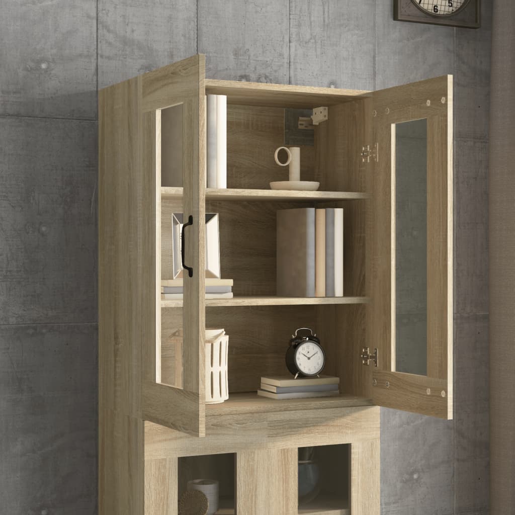 vægskab 69,5x34x90 cm sonoma-eg