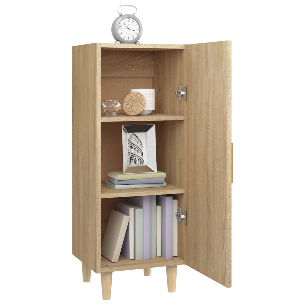 skænk 34,5x34x90 cm konstrueret træ sonoma-eg
