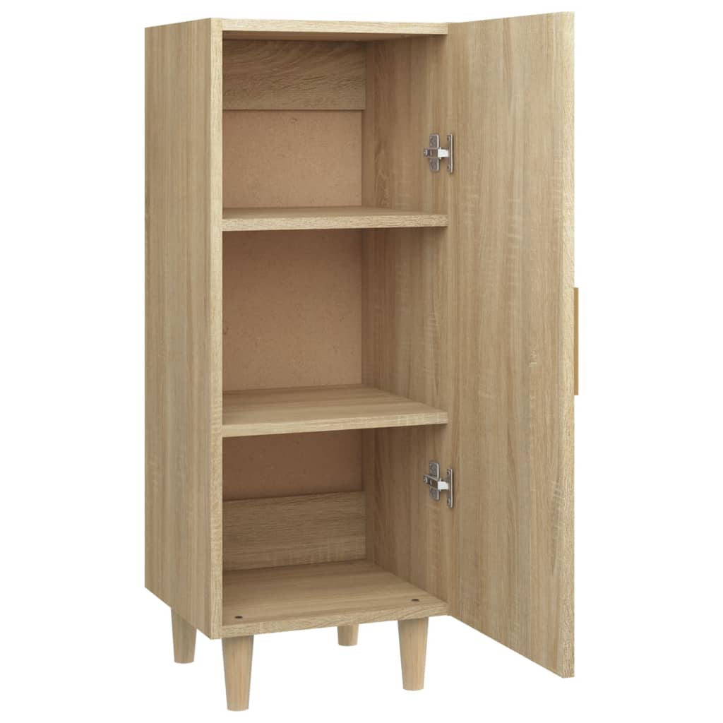 skænk 34,5x34x90 cm konstrueret træ sonoma-eg