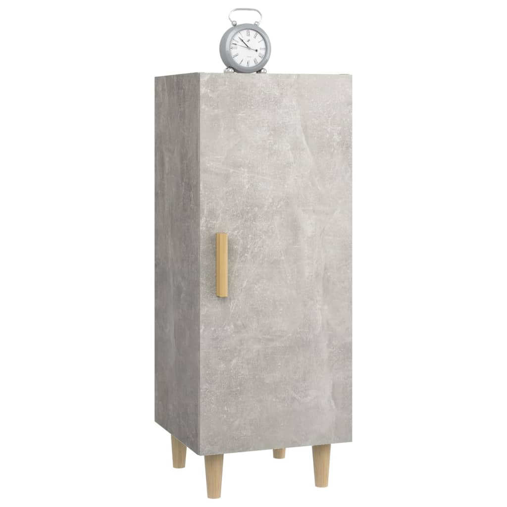 skænk 34,5x34x90 cm konstrueret træ betongrå