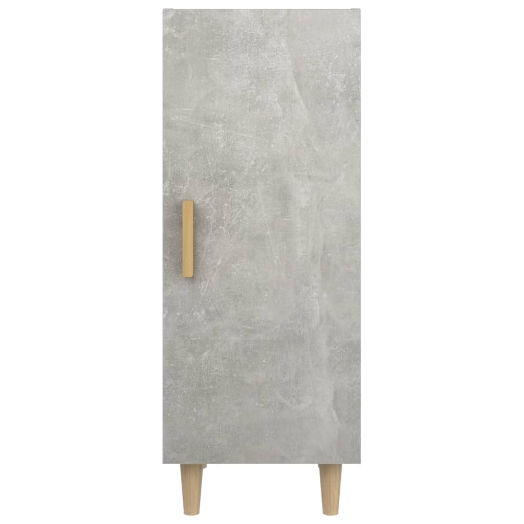 skænk 34,5x34x90 cm konstrueret træ betongrå