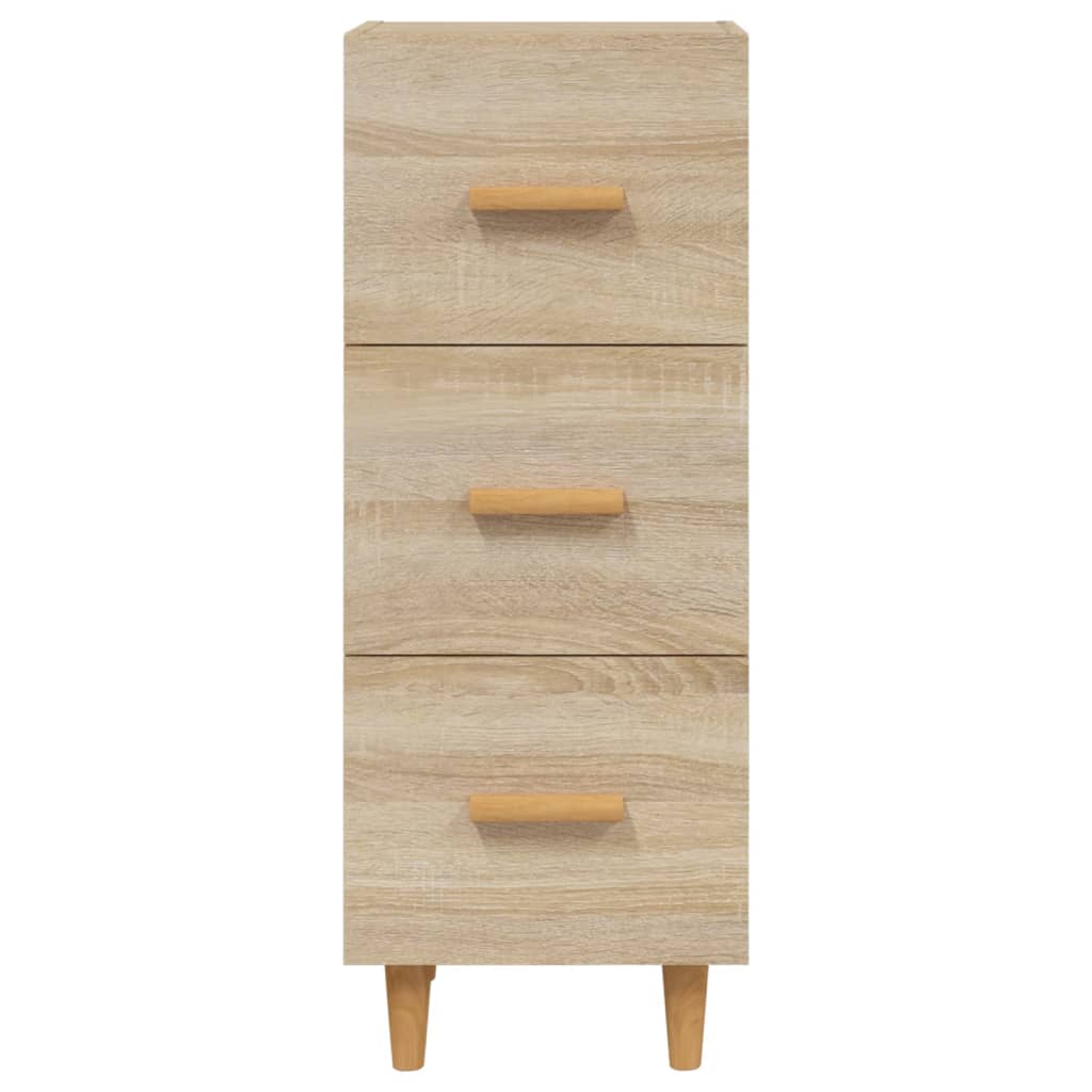 skænk 34,5x34x90 cm konstrueret træ sonoma-eg