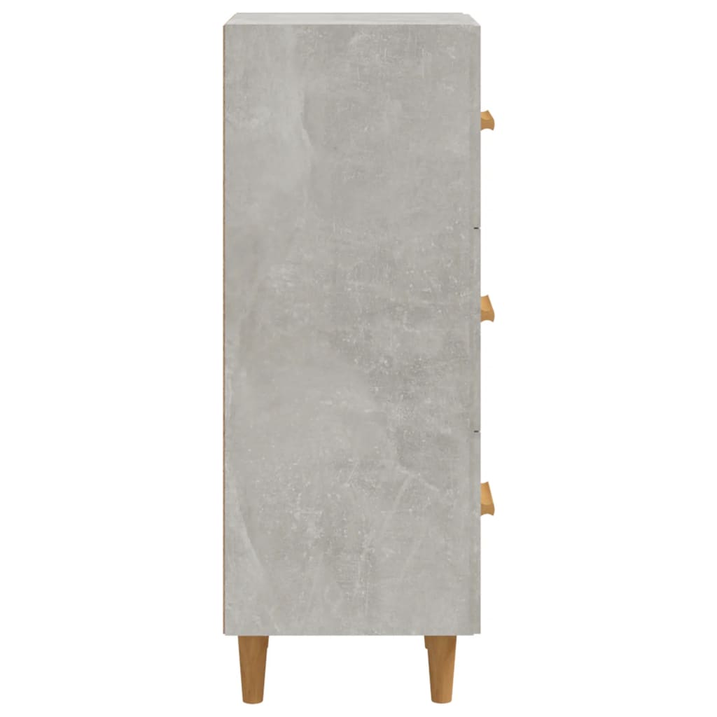 skænk 34,5x34x90 cm konstrueret træ betongrå