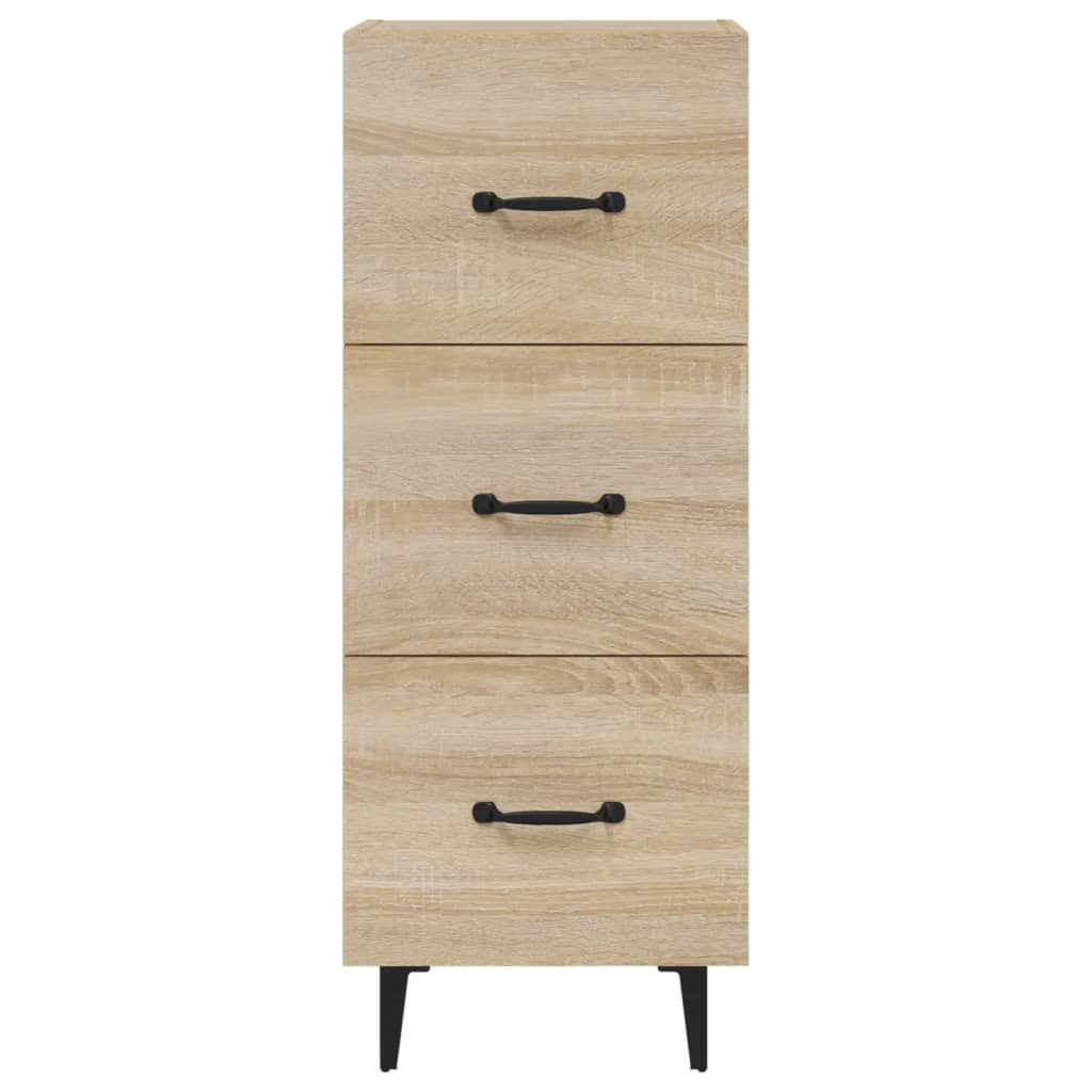 skænk 34,5x34x90 cm konstrueret træ sonoma-eg