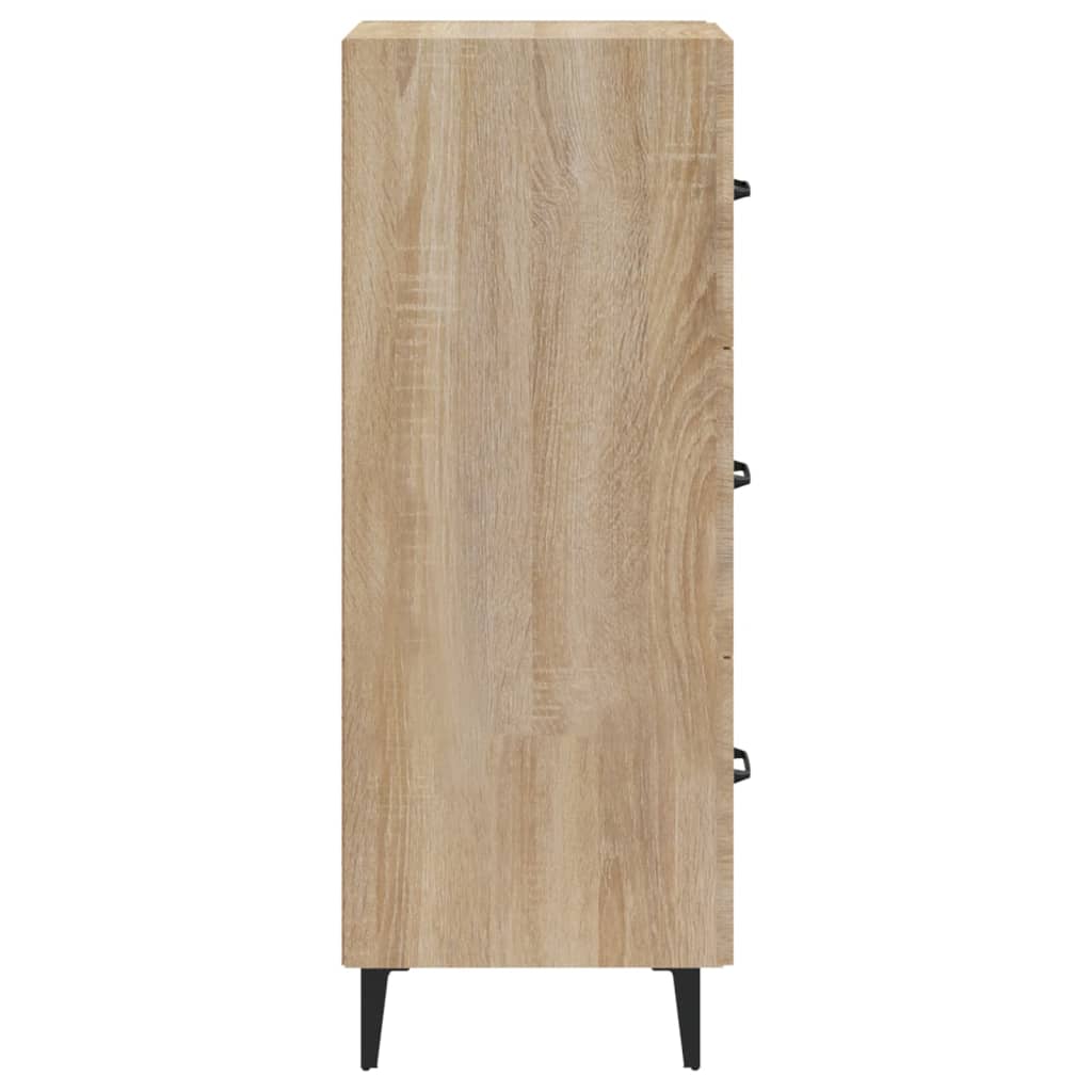 skænk 34,5x34x90 cm konstrueret træ sonoma-eg