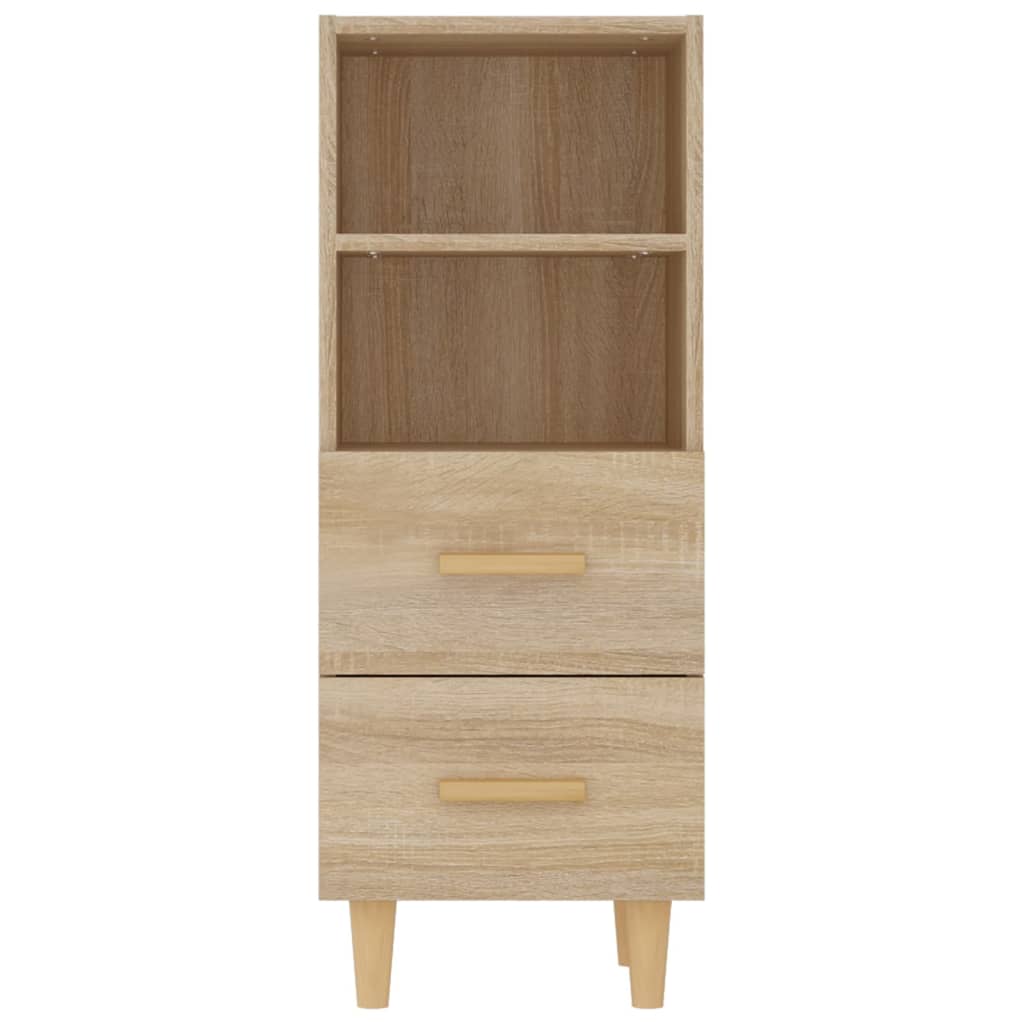 skænk 34,5x34x90 cm konstrueret træ sonoma-eg