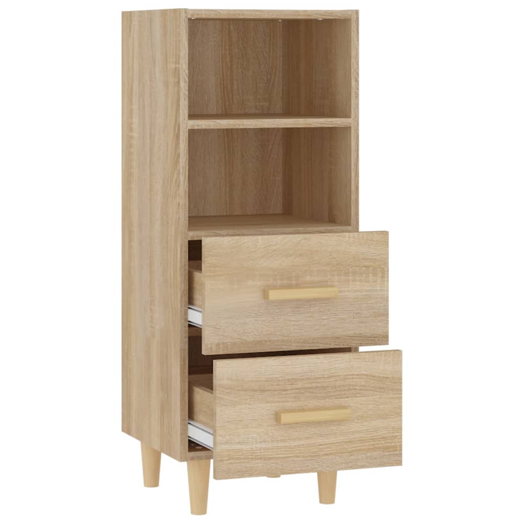 skænk 34,5x34x90 cm konstrueret træ sonoma-eg