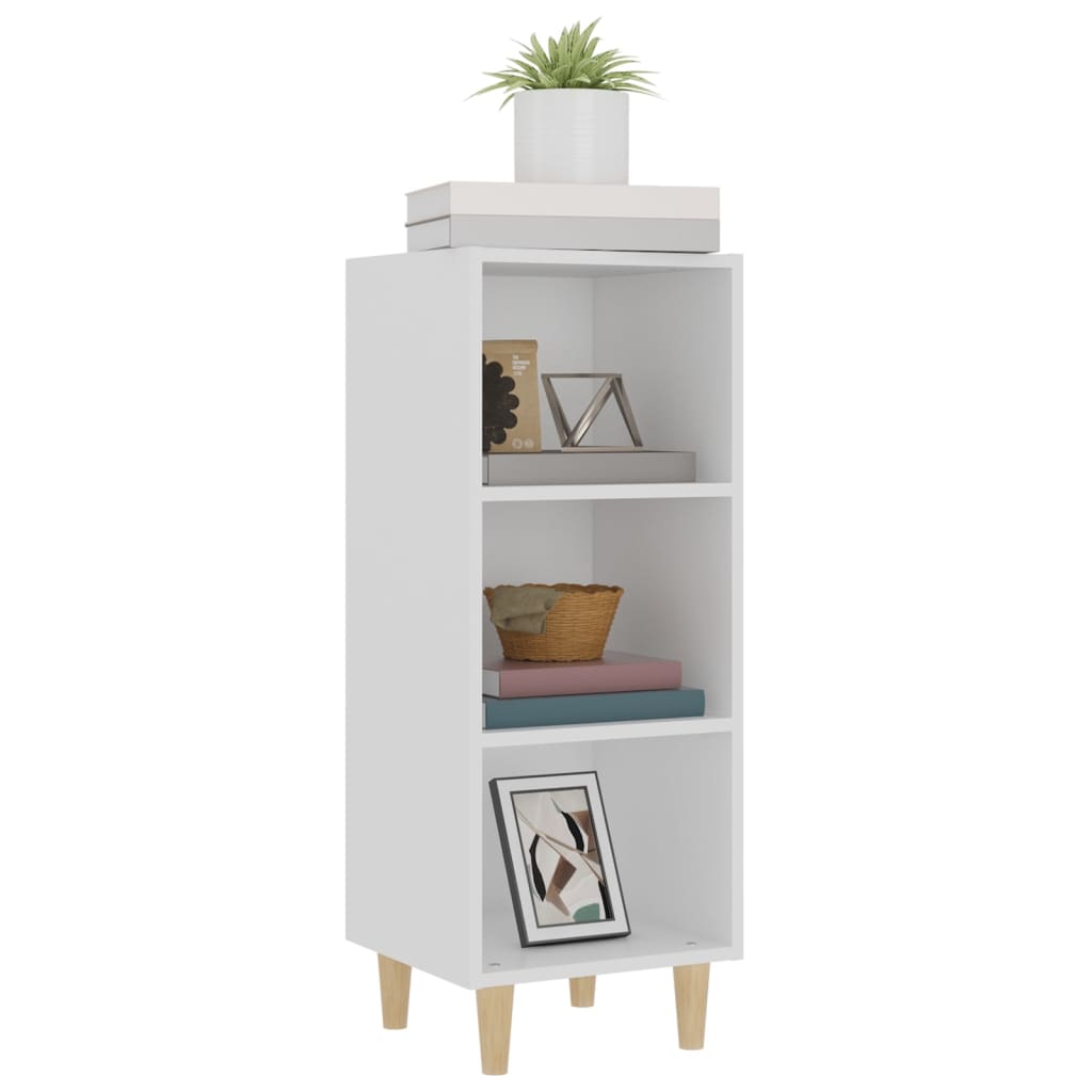 skænk 34,5x32,5x90 cm konstrueret træ hvid