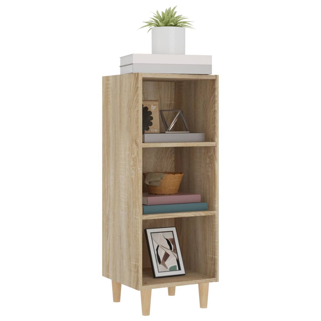 skænk 34,5x32,5x90 cm konstrueret træ sonoma-eg